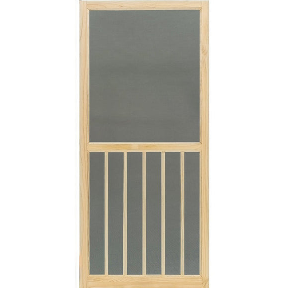 Kimberly Bay 1 in. x 32 in. x 80 in. 5-Bar Stainable Screen Door, Unfinished (1