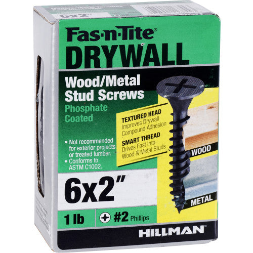 Fas-N-Tite Smart Thread Drywall Screws #6 X 2