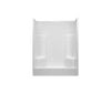 CLARION BATHWARE RE5, RE5860X White 1Pc Shower W/2 Seats 60X35-3/4 Ctr