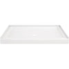 Delta Classic 500 Shower Base, Center Drain, Gloss White, 48 x 34 In.