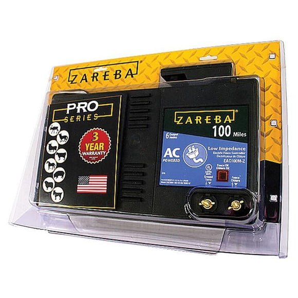 ZAREBA AC LOW IMPEDANCE ELECTRIC FENCE CHARGER (100 MILE)